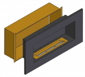 Теплоизоляционный корпус для встраивания в мебель для очага 800 мм (ZeFire)