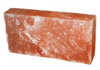 Плитка из розовой гималайской соли 200*100*50 мм сторона натуральная