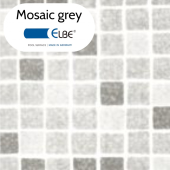 Пленка ПВХ Elbe Supra print мозаика серая Mosaic grey