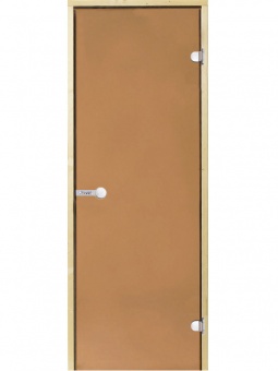Дверь с деревянной коробкой 800/2100 (стекло: бронза/серое/прозрачное)