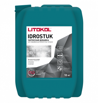 Латексная добавка для затирки IDROSTUK (10 кг.) фото 